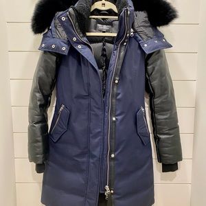 Mackage Navy and Black heavy down jacket